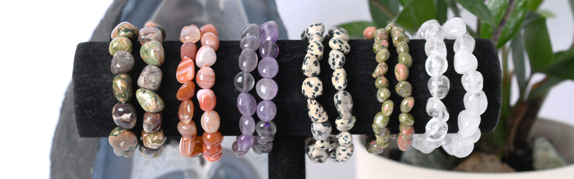 Trommelstein Armbänder