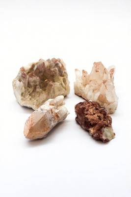 Bergkristall Stufen mit Lithium