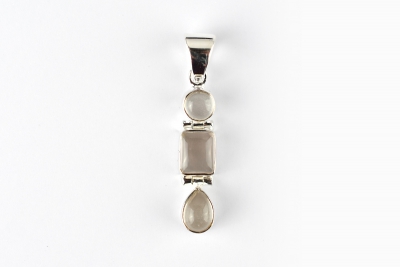 Bergkristall Trio Silber Anh�nger (Preis pro Gramm)