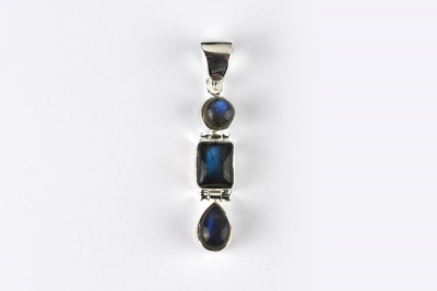 Labradorit Trio Silber Anh�nger (Preis pro Gramm)