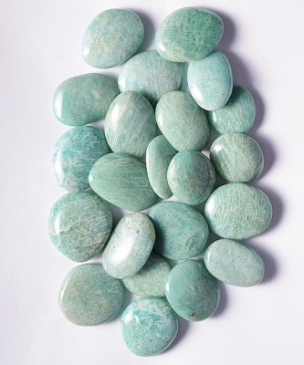 Amazonite amulet shape