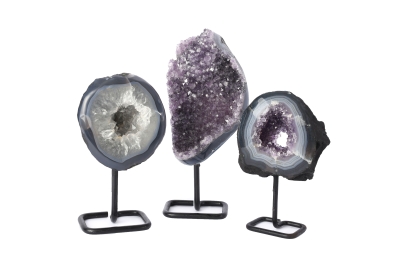 Amethyst auf Metallst�nder