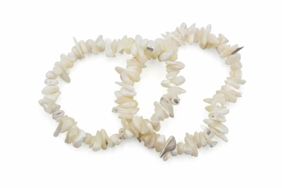Perlmutt Splitterarmband 3-er Set