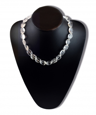 Bergkristall Trommelstein-Strang