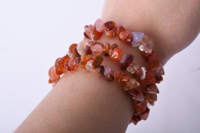 Carneol Splitterarmband 5-er Set