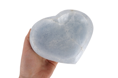 polierte Calcit blau Schalen Herz