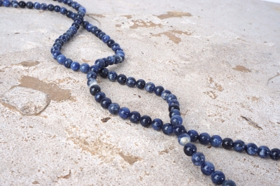 Sodalith 8 mm Kugeln Strang