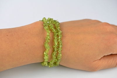 Peridot Splitterarmband 3-er Set