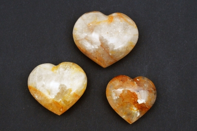 Bergkristall gelb (Golden Healer) Herz 60 - 80 mm