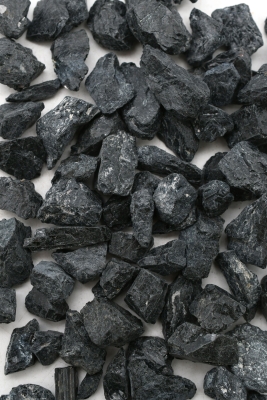 Schoerl (black tourmaline) rough stones