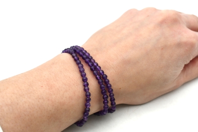 Amethyst facettiert Armband 4 mm