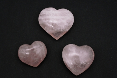 Rosenquarz Herz 60 - 80 mm
