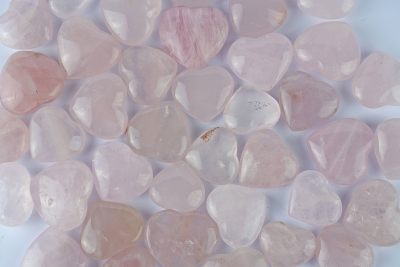 Rose Quartz Heart 25 - 40 mm