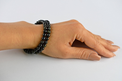 Falkenauge Kugel Armband 6 mm