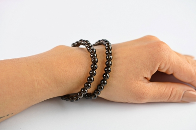 Rauchquarz Kugel Armband 6 mm