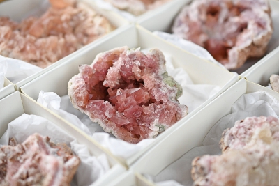 Amethyst pink Geoden 12er