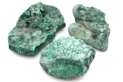 Malachite raw pieces from 3 kg