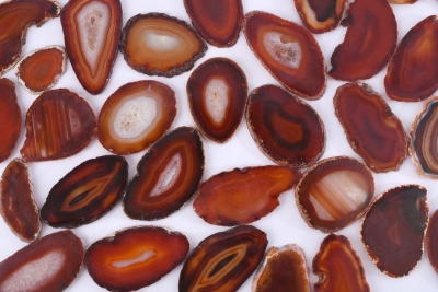 Agate Slices Red
