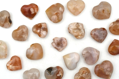 Kirschbl�ten Chalcedon Herz 30 - 40 mm