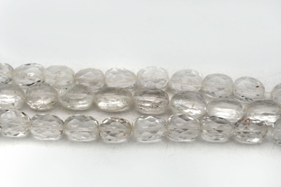 Bergkristall Strang oval facettiert