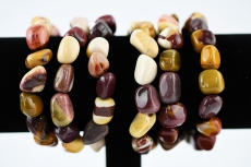 Mookait Trommelstein Armband