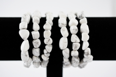 Magnesit Trommelstein Armband