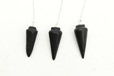 Schungit Pendel oval