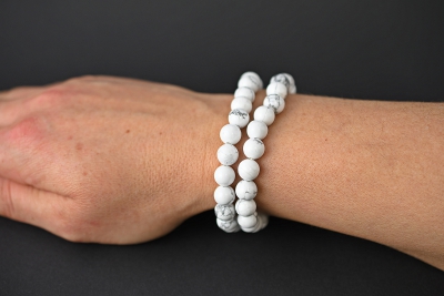 Magnesit Kugelarmband 8mm