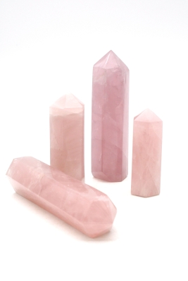 Rosenquarz Spitzen
