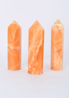 Orangen Calcit Spitzen