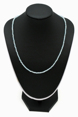 Aquamarin Kette facettiert 3 mm