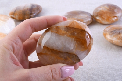 Bergkristall gelb Seifensteine jumbo