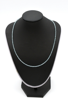 Aquamarin Kette facettiert 2 mm
