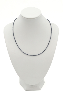 Saphir Kette facettiert 1 - 2 mm