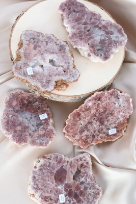 Pink Amethyst Scheiben Gr��e M