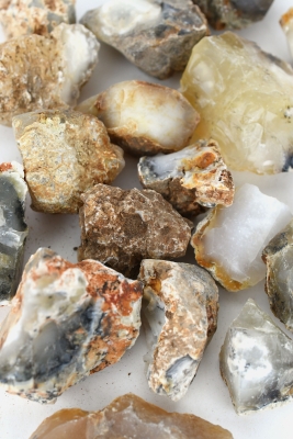 Dendriten Chalcedon Rohsteine