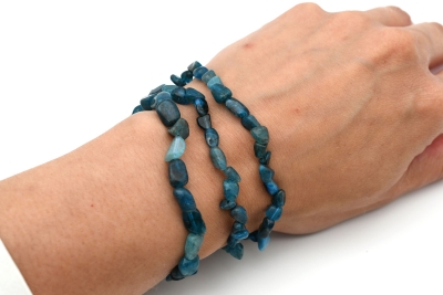 Apatite tumbled stones bracelet