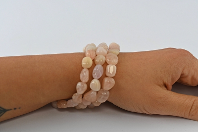 Morganit Trommelsteinarmband