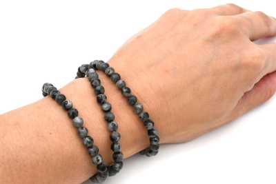 Larvikit Kugel Armband 6 mm