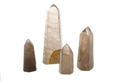 Smokey Quartz Points Polished Madasgascar