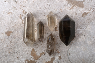 Rauchquarz Doppelender