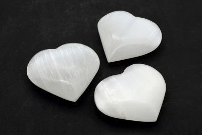 Selenite White Heart 80 - 100 mm