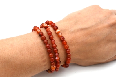 Carneol  Agate bracelet 6 mm