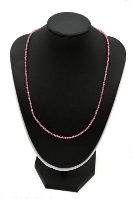 Turmalin pink Kette facettiert 2 mm