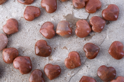 Mondstein apricot Herz