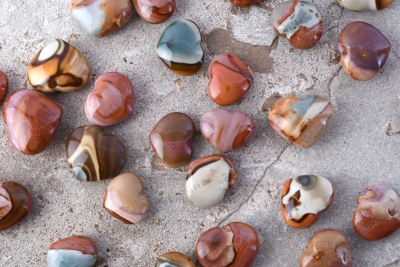 Polychrom Jaspis Herz 25 - 40 mm