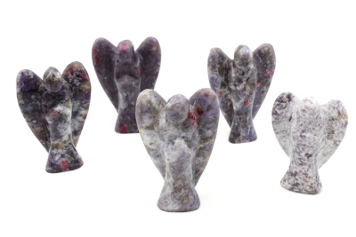 Lepidolite and Feldspar Angel 100 mm