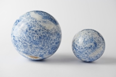 Calcit blau Kugeln