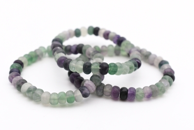 Fluorite Button Bracelet
