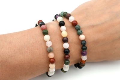 Mix bead bracelet 6 mm